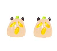 ZEPFJHE Citrouilles lumineuses automatiques - Scène miniature - Citrouilles lumineuses - Ornements de jardin pour extérieur - Décoration d'allée en résine - Sculptures de paysage d'Halloween