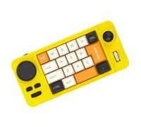 ZEPFJHE Clavier de jeu 19 couleurs, joystick programmable, double roue macroed, commutateurs remplaçables à chaud, économie d'espace, clavier mécanique rétroéclairé de couleur pour sports