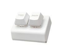 ZEPFJHE Clavier de jeu mécanique à 2 touches USB avec rétroéclairage couleur commutables à chaud