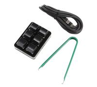 ZEPFJHE Clavier mécanique 6 touches USB Type C Petit clavier Macros et avec éclairage LED RVB