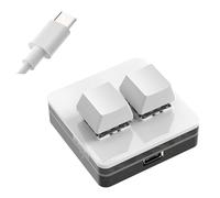 ZEPFJHE Clavier mécanique à 2 touches avec connexion USB et éclairage couleur facile à utiliser pour les jeux et une utilisation professionnelle