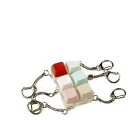 ZEPFJHE Clavier portable changeant de couleur - Touches de clavier tendance - Commutateurs mécaniques - Touches de clavier pour divertissement