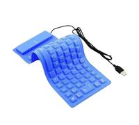 ZEPFJHE Claviers Flexibles en Silicone à enroulement, 85 Touches, câbles USB, étanches à la poussière, Silencieux pour et Ordinateur Portable, claviers de Jeu enroulables