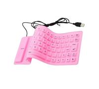 ZEPFJHE Claviers Flexibles en Silicone à enroulement, 85 Touches, câbles USB, étanches à la poussière, Silencieux pour et Ordinateur Portable, claviers de Jeu enroulables