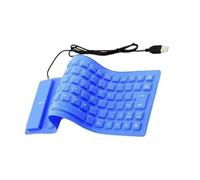 ZEPFJHE Claviers USB portables en silicone 85 touches pliables silencieuses étanches à la poussière pour ordinateurs portables et PC enroulés claviers de jeu