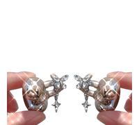 ZEPFJHE Clip d'oreille papillon imitation strass pour casque d'oreille ouvert détachable bijoux bijoux personnalisés faux strass écouteurs bijoux