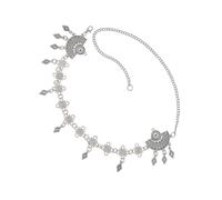 ZEPFJHE Coiffe géométrique unique avec cœur et glands - Accessoire élégant pour les fêtes ou les tenues quotidiennes - Postiche géométrique moderne