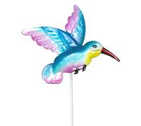 ZEPFJHE Colibri pour cour et jardin extérieur décoration de patio ornement délicat coloré Ig populaire