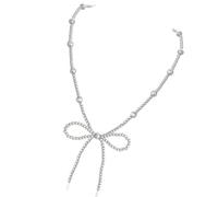 ZEPFJHE Collier avec nœud papillon tendance avec perles d'imitation pour femme tendance style western cowgirl turquoise, taille unique, Comme décrit, Comme décrit.