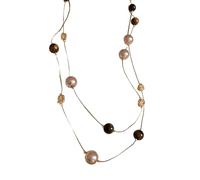 ZEPFJHE Collier avec pendentif soleil en acier inoxydable avec pierre naturelle réglable pour femme, bijou élégant, cadeau polyvalent, pour le quotidien et le soir, taille unique, Comme décrit, Comme