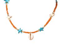 ZEPFJHE Collier De Coquillages Perlé À La Mode Pour Les Femmes Cherche Des Styles Personnalisés Et Océanique Inspirer Les Pièces De Déclaration Des Bijoux Chaîne Réglable