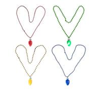 ZEPFJHE Collier De Pendentif Léger Noël À LED Bleu Décorts Chaîne Pendentifs À