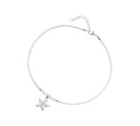 ZEPFJHE Collier De Perles De Perles Réglables Élégantes Avec Étoiles Mer Charme Élégante Bijoux Bohème Pour Sorties Décontractées Et Cadeaux