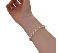 ZEPFJHE Collier De Perles Élégantes Simple Texture En Alliage En Alliage Bijoux De Chaîne Réglable Perfection Pour Une Déclaration À La Mode Collier Pour Femmes Sophistiqué