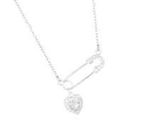 ZEPFJHE Collier D'épingle À Coeur D'amour Polyvalent Dans Des Conceptions Élégantes Accessoires Bijoux Tendance Pour Les Femmes