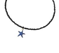 ZEPFJHE Collier Dynamique Des Étoiles De Mer Avec Des Perles Pratiques Pour Un Look Élégant Adapté Dates Et Célébrations Du Collier De Mode