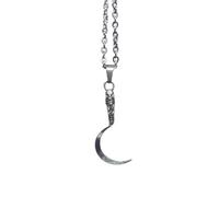 ZEPFJHE Collier Élégant Collier Religieux Gothique Scythe Pendante Bijoux De Cou De Bijoux Élégants Présents Pour Les Femmes Gothic