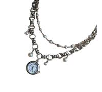 ZEPFJHE Collier en alliage avec pendentif en forme de goutte et perles d'imitation