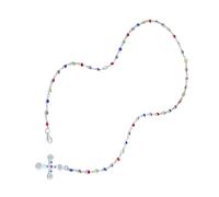 ZEPFJHE Collier ras du cou tendance avec pendentif croix colorée, chaîne élégante superposée pour femme avant-gardiste, bijoux délicats colorés, taille unique, Comme décrit, Comme décrit.