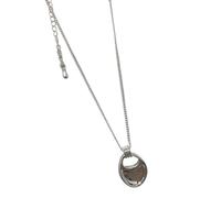 ZEPFJHE Collier sophistiqué en forme de cœur noir avec un pendentif simple en alliage - Accessoire de mode multifonction pour un usage quotidien - Collier élégant pour femme, taille unique, Comme