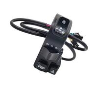 ZEPFJHE Commutateurs de vélo électriques étanches multifonctions pour klaxon, phare et clignotants vélo électrique