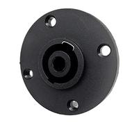 ZEPFJHE Connecteur Speakon femelle 4 Type Plaque ronde avec insert en métal Speakon Kit de prise de courant à visser