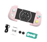 ZEPFJHE Contrôleur de jeu portable avec ventilateur de refroidissement, poignée extensible, appairage sans fil 5.2 et disposition des boutons du joystick pour à la maison