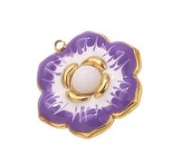 ZEPFJHE Corrosions Floral Floral Drop Charm