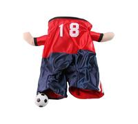 ZEPFJHE Costume de football fantaisiste confortable pour animal de compagnie, lavable en machine, parfait pour les fêtes sur le thème des anniversaires, fête et amusement, tenue de transformation pour
