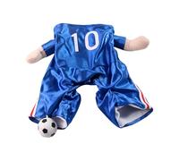 ZEPFJHE Costume de football fantaisiste confortable pour animal de compagnie, lavable en machine, parfait pour les fêtes sur le thème des anniversaires, fête et amusement, tenue de transformation pour