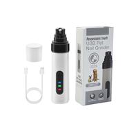 ZEPFJHE Coupe-Ongles Rechargeable pour Chien Outil De Meulage Électrique 2 Vitesses Réglables Ergonomique pour Chats Compagnie Et Petits Coupe-Ongles Toilettage