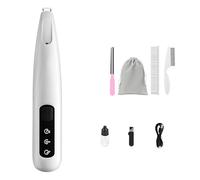 ZEPFJHE Coupe-Poils de Chien sans Fil pour Un façonnage précis Autour des Pattes avec lumière éclairante et Brosse de Nettoyage cisailles pour Chiens sans Fil