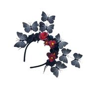 ZEPFJHE Couronne de cheveux en forme de papillon avec fil flexible - Idéal pour les fêtes de jardin et les galas