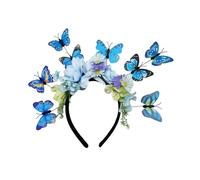 ZEPFJHE Couronne de cheveux en forme de papillon avec fil flexible - Idéal pour les fêtes de jardin et les galas