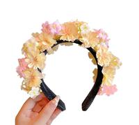 ZEPFJHE Couronne de fleurs de mariée pour mariage, guirlandes florales, couronne de cheveux, bandeaux de fleurs pour femmes, bandeaux de cheveux pour femmes
