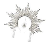 ZEPFJHE Couronnes médusas complexes à la mode avec motifs angéliques pour décoration de cheveux pour Halloween et fête à thème costumes utiliser des décorations de cheveux