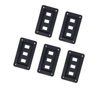 ZEPFJHE Couvercle de Panneau ABS 120 x 70 mm, Frontale Noire pour projets de réparation de Prise Murale à l ' intérieur Pendant la rénovation, Panneau de Garniture de Frontale pour cinéma de