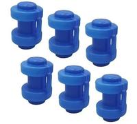 ZEPFJHE Couvercles de tiges de Trampoline, 6 pièces, Capuchons de Tubes de Protection, Garnitures de poteaux pour des boîtiers sûrs