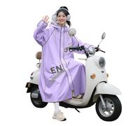 ZEPFJHE Couverture de pluie pour moto, bandes réfléchissantes résistantes à la déchirure, rangement compact, vêtements de pluie réfléchissants