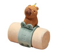 ZEPFJHE Couverture polaire douce et chaude, design portable, idéale pour la maison, le bureau, le camping, lavable en machine, couverture Capybaras