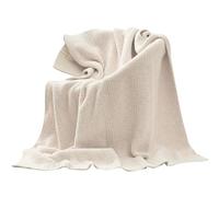 ZEPFJHE Couverture tricotée chaude pour l'hiver et l'automne - Double face - Pour canapé, canapé et lit chaud