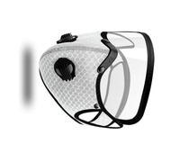 ZEPFJHE Couvre-bouche unisexe réglable réutilisable lavable avec valves respiratoires en carbone couvre-visage demi-sport