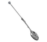 ZEPFJHE Cuillère à dessert élégante en métal à long manche pour boissons et pâtisseries - Outil de cuisine professionnel pour la maison