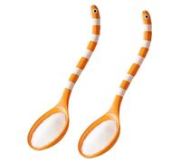 ZEPFJHE Cuillère décorative en forme d'anguille sur le thème de la vie marine avec long manche, outil de cuisine multifonction pour remuer, présentoir de service, cuillère de service amusante pour