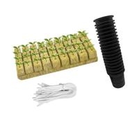 ZEPFJHE Dalles de laine de roche de jardinage pour semis dans un environnement hydroponique Kit de démarrage hydroponique Culture d'eau Culture Fournitures de jardinage d'intérieur Identités Ensemble