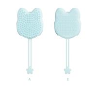 ZEPFJHE De Baignade en Silicone Doux avec Fonction Massage Double Surfaces Brosse Toilettage pour L'épilation des Cheveux Faciles À Nettoyer Glove Bain avec Massage