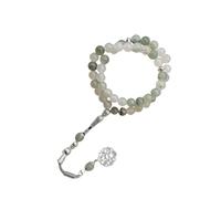 ZEPFJHE De Perle en Verre Fait À La Main avec 45 Perles De Jades Simulées Hui Modèle Culturel Bijoux Portable Quotidien