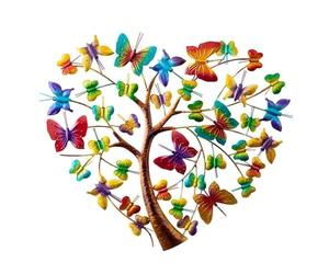 ZEPFJHE Décoration murale en métal, Accent élégant, arbre de, décorations murales pour la maison, pour espace de, chambre à coucher ou église, décor en métal