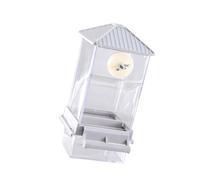 ZEPFJHE Distributeur automatique de nourriture transparent pour petits oiseaux avec grande capacité Accessoires pour cage à oiseaux