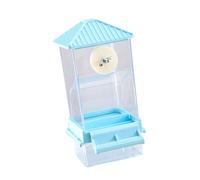 ZEPFJHE Distributeur automatique de nourriture transparent pour petits oiseaux avec grande capacité Accessoires pour cage à oiseaux